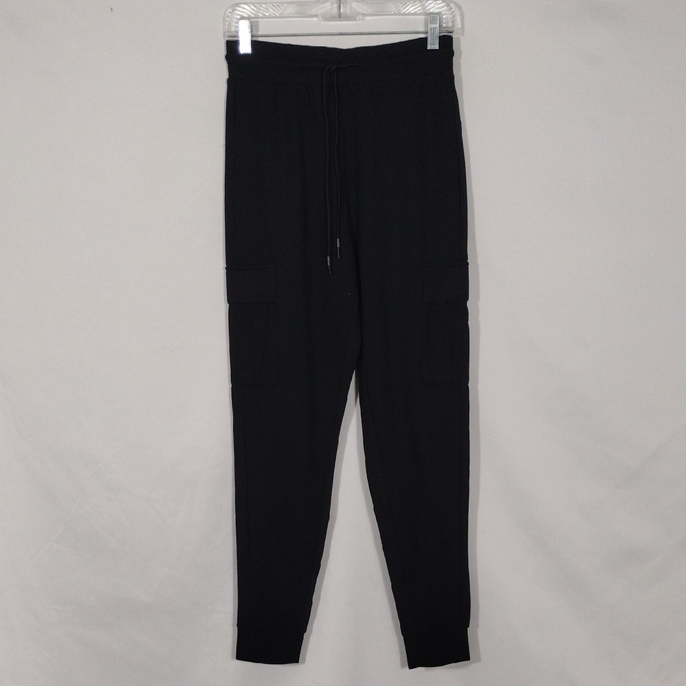 NWT Kyodan Black Drawstring Cargo Joggers Women's Size XS
